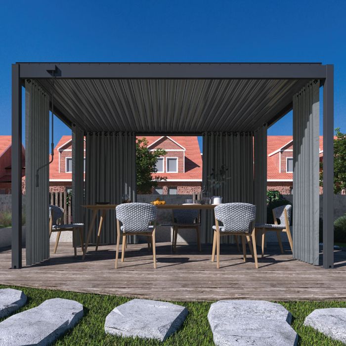 SUNNY GUARD Schattenstoffplane 1,8x3 M Mit Ösen – UV-Schutz 95% Für Pergola, Garten & Terrasse (dunkelgrau)